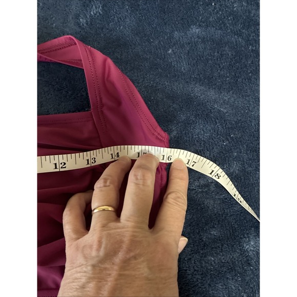 No Brand Ruched One Piece Swimsuit Women's No Size L? See Measurements (Q14) - Picture 4 of 8